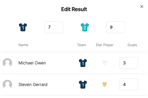 Track Player and Match Stats